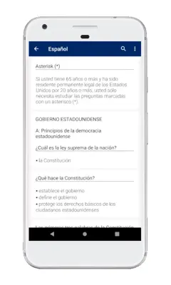 US Citizenship Test Civics 2020 android App screenshot 3