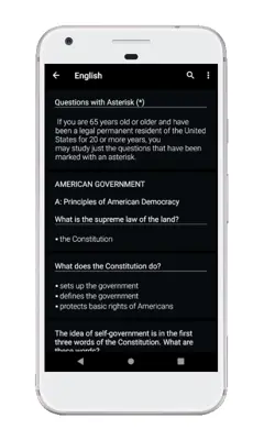 US Citizenship Test Civics 2020 android App screenshot 4