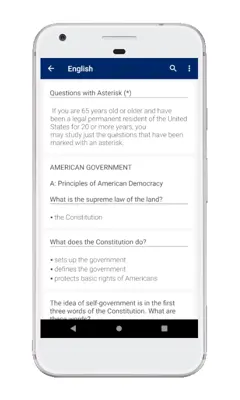 US Citizenship Test Civics 2020 android App screenshot 8